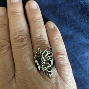 Sterling Silver Half  Butterfly Ring🦋🦋🦋 Size 6